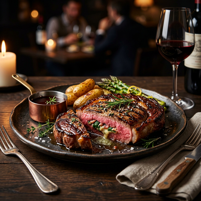 Gefülltes Rindersteak